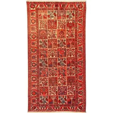 One Of The Kind Persian Bakhtiar Rug 9'7" x 5'1"